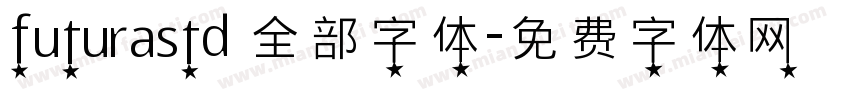 futurastd 全部字体字体转换